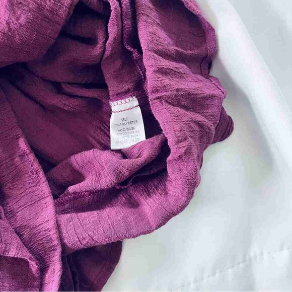 Purple Long Sleeve Shorts Romper - Picture 5 of 5